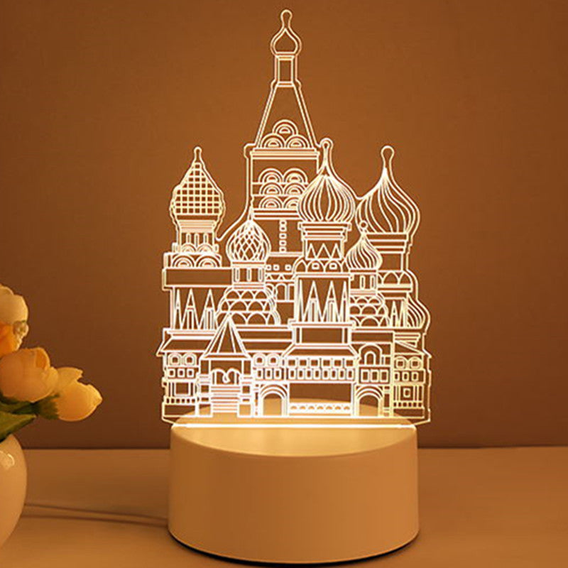 3D Lamp Acrylic USB LED Night Lights Neon Lamp For Room Decor Valentines Day Gifts