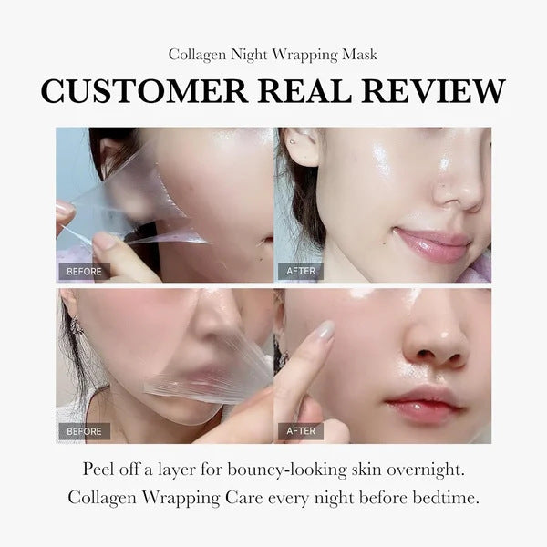 Face Night Mask Collagen Wrapping Mask Firming Elasticity & Hydration Anti-wrinkle For Skin Care