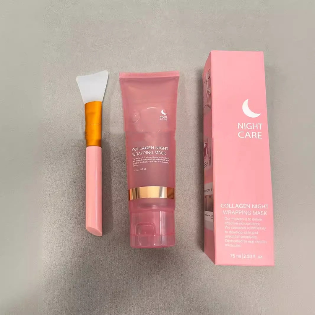 Face Night Mask Collagen Wrapping Mask Firming Elasticity & Hydration Anti-wrinkle For Skin Care