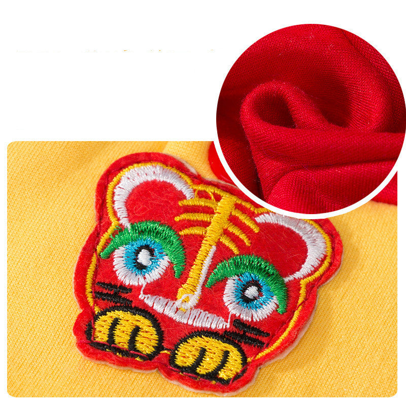 SO CUTE! Cat Chinese New Year Sweater Tiger Patch