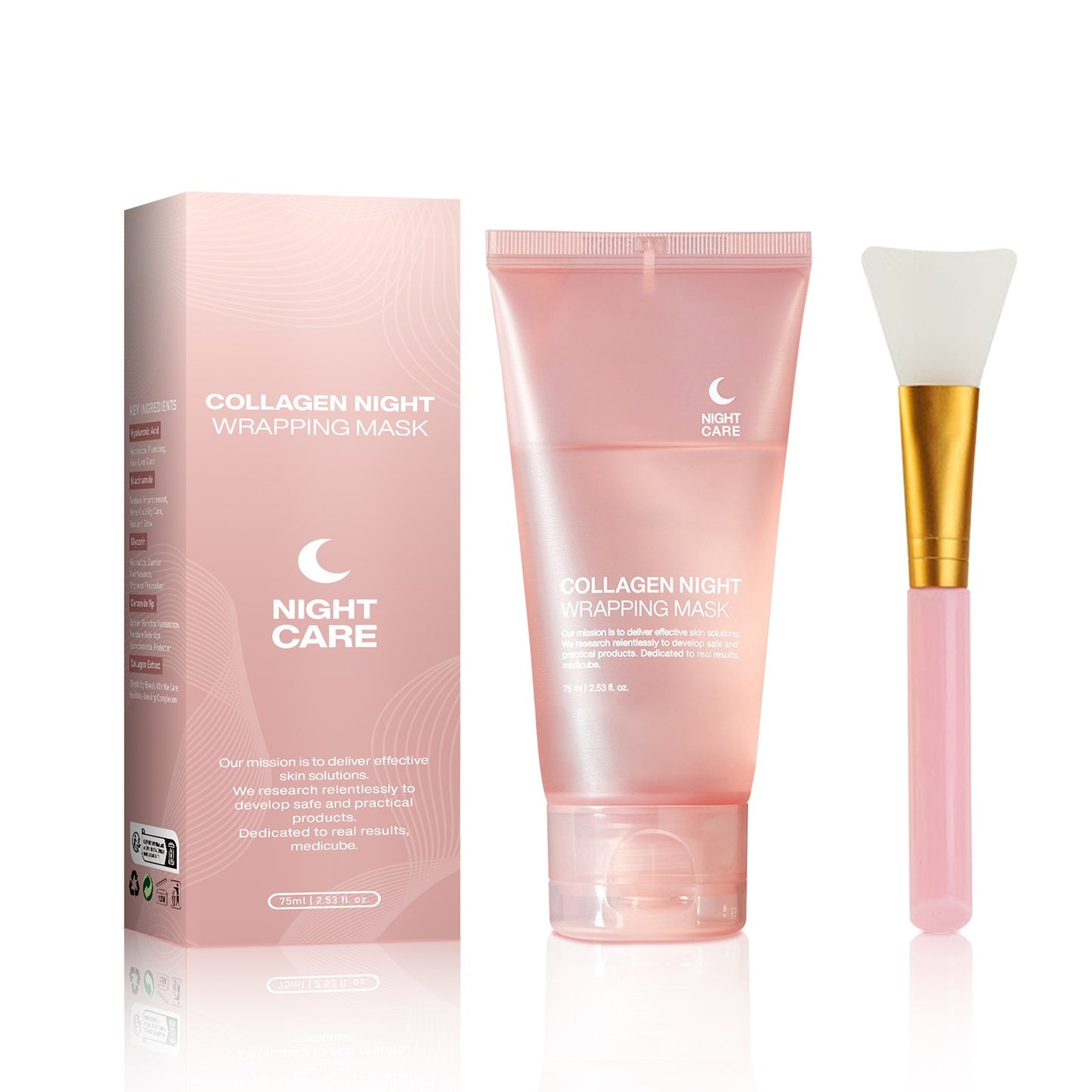 Face Night Mask Collagen Wrapping Mask Firming Elasticity & Hydration Anti-wrinkle For Skin Care