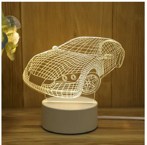 3D Lamp Acrylic USB LED Night Lights Neon Lamp For Room Decor Valentines Day Gifts